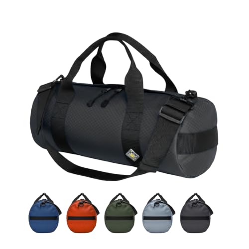 14L Compact Duffel Bag, Heavy-Duty Gear Bag, 1050D Tuff Cloth, Diamond Ripstop, Reinforced Stitching - Black (08" x 18") - color: Black, size: 08" x 18" (14 Liters)