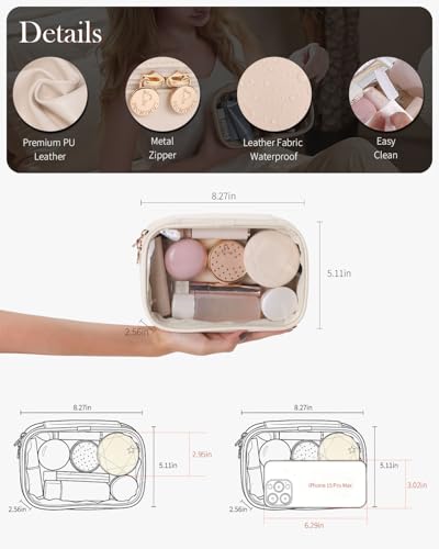 Pocmimut Small Makeup Bag,Clear Make Up Bag Organizer Cute Stuff Pouch Traveling Compact Toiletry Bag Car Bag for Travel Essentials,Pink - color: Pink, style: Small