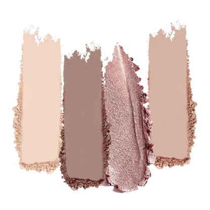 4 Colors Warm Neutral Nude Eyeshadow Makeup Palette with Mirror – Matte & Shimmer High Pigment Blendable Long-Lasting Mini Everyday Eye & Contour Makeup Palette, Perfect for Blue, Green & Brown Eyes - color: A03