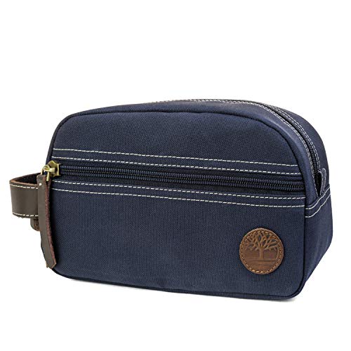 Timberland Men's Toiletry Bag Canvas Travel Kit Organizer - color: Navy