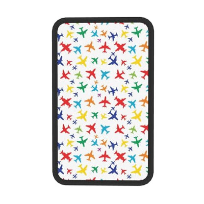 Center Console Cushion Pad Colorful Aircraft Airplane Pattern, Universal Car Armrest Cover, Breathable Seat Protector - color: Picture (880)
