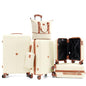 Hoteel Luggage Set 6 Piece, 4-Year Warranty, PC+ABS Suitcases with Wheels Hard Shell Suitcase with TSA Lock, Including Waterproof Luggage Bag, Travel Maletas for Men and Women, Beige(16/20/24/28Inch) - color: Beige, size: 6 Piece Set (16/20/24/28/Expandab