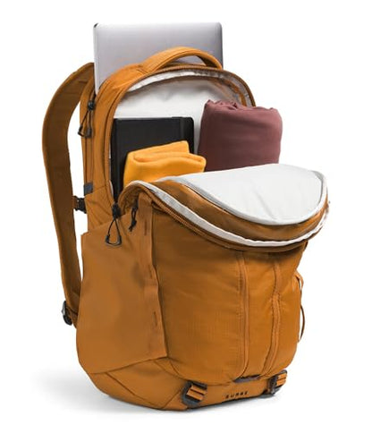 THE NORTH FACE Surge Commuter Laptop Backpack | Daypack With Water Repellent Finish, 16" Laptop Sleeve, Reflective Details - color: Timber Tan, size: One Size