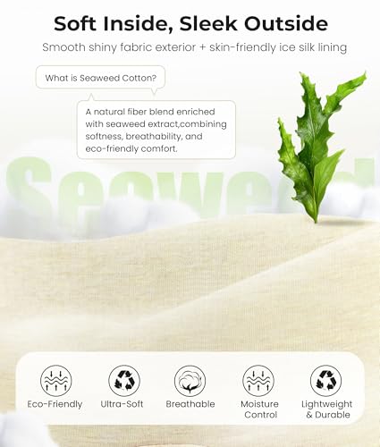 MUSICOZY Bluetooth 5.4 Sleep Headphones Eye Mask with Seaweed Fiber Cotton, Ultra Soft Fully Wrapped Sleep Mask with Headphones for Side Sleepers, 14 Hours Playtime, Gifts for Men Women, Beige - color: Beige