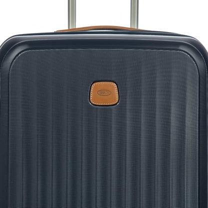Bric's Taormina Ultra-Light Checked Luggage – Expandable Hard Shell Suitcase with TSA Lock, Anti-Tamper Zippers & 360 Spinner Mobility Wheels - 27 Inch, Blue - color: Blue, size: Checked-Medium