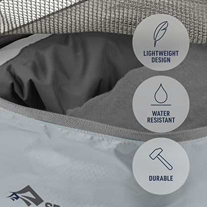 Sea to Summit Travelling Light Garment Mesh Bag Packing Organizer, Large, HighRise Grey - color: HighRise Grey, style: Large