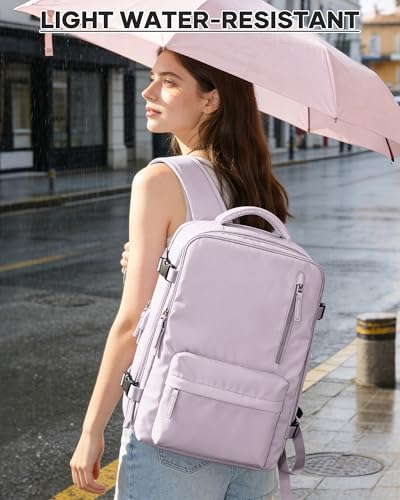 Vacuum Seal Backpack for Travel with Air Pump Compression Daypack Personal Item Carry on Flight Approved Vacpack Laptop Space Saver Bags Storage with Vacuum System Travel Bag Women Men LotusPink - color: A8-peachpink
