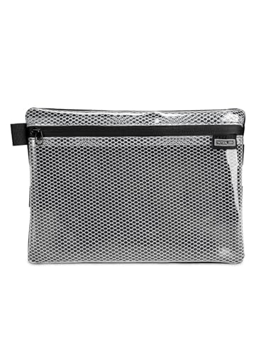 TACTICAL_GEEK Storage A10 EDC Mesh Pouch, Lightweight Travel Carry Bag, Portable Waterproof Organize Nylon Pouches, Multi-Purpose Utility Zipper Bags for Daily Organization Storage - color: A10-White