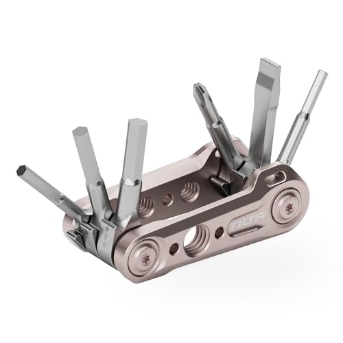 Tilta Multi-Functional Mini Tool Kit | Features Allen Keys and Screw Drivers | Compact & Lightweight | Compatible with Most Cages & Camera Systems (Smokey Pink) TA-MMT-SP - color: Smokey Pink