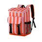 DYSHAYEN Cooler Backpack,Lightweight Backpack Cooler Insulated Leak Proof,30 Cans Soft Cooler Bag for Beach,Camping,Beach,Picnic,Lunch - color: Orange and Pink Stripe
