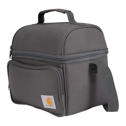 Carhartt Camping Cooler, Worksite Lunchbox, Soft Shell Lunch Bag for Construction Sites, Work and Everyday Use, Gray - color: Gray