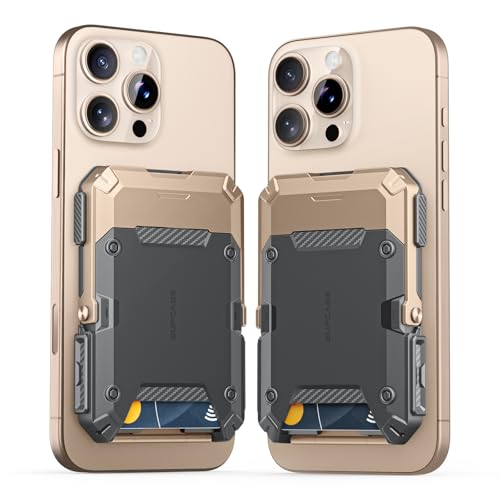 SUPCASE for MagSafe Wallet with Stand, Magnetic Wallet for Men, [Hold 5 Cards] [Adjustable Stand] [RFID Blocking] Phone Stand Credit Card Holder Tripod for iPhone 17/16/15/14/13/12 Series, Desert - color: Desert