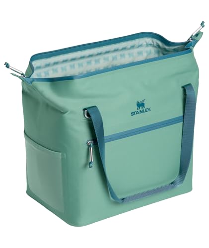 Stanley All Day Julienne Soft Cooler Bag and Lunch Box | Insulated Travel Bag with Zipper | BPA-Free - color: Spring Green, style: Max
