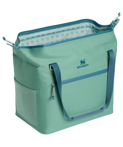 Stanley All Day Julienne Soft Cooler Bag and Lunch Box | Insulated Travel Bag with Zipper | BPA-Free - color: Spring Green, style: Max