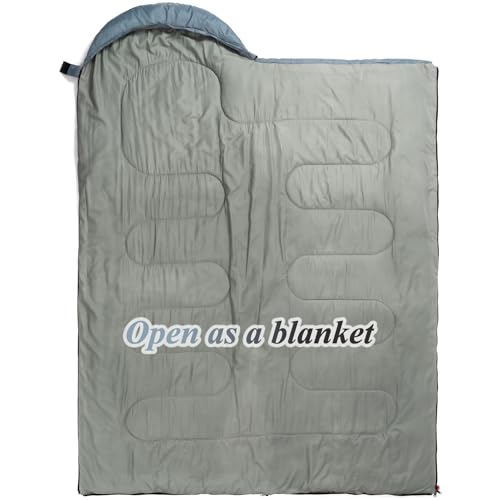 Sleeping Bag - 3 Seasons for Adults Kids Boys Girls Camping Hiking - Warm Cold Weather Lightweight Portable with Compression Bag for Backpacking in Spring, Summer, Fall and Winter - color: 4 lbs-Black Grey