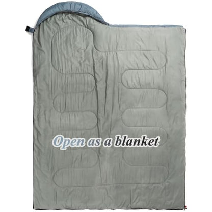 Sleeping Bag - 3 Seasons for Adults Kids Boys Girls Camping Hiking - Warm Cold Weather Lightweight Portable with Compression Bag for Backpacking in Spring, Summer, Fall and Winter - color: 4 lbs-Black Grey