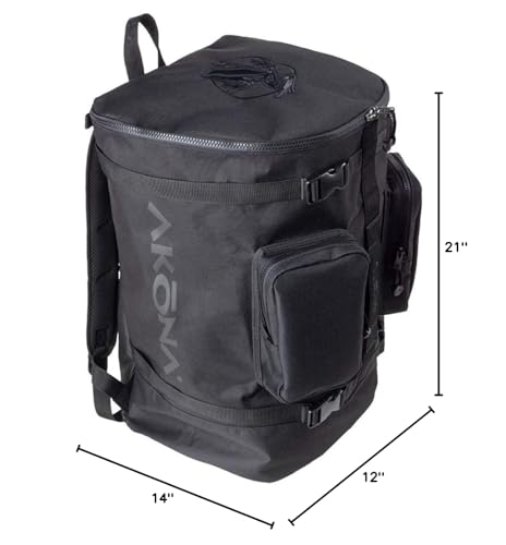 AKONA Globetrotter All-in-One Carry-On Backpack - color: Black