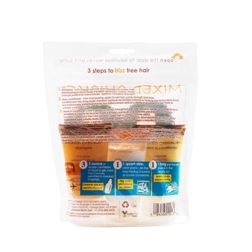 Mixed Chicks Travel & Trial Pack - Shampoo, Deep Conditioner, Leave-in Conditioner, 2 fl. oz. each