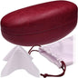 MyEyeglassCase® Large Hard Sunglasses Case | fits Large curved Sunglasses, with microfiber bag and cleaning cloth - color: Cranberry Burgundy
