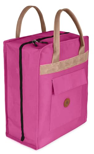 Shoe Bag for Travel, Portable Shoe Organizer, Storage Bag, Shoe Tote Bag for Women and Men - style: Hot Pink