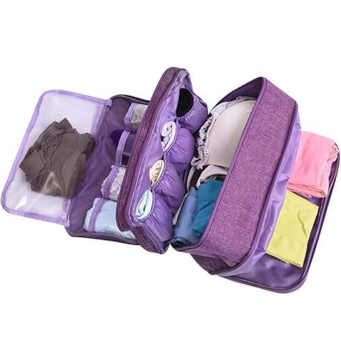 Dirty Clean Lingerie Travel Bag, Packing Organizer Bra Underwear Storage Bag Travel Lingerie Pouch (Dark Blue,One Size) - color: Dark Blue