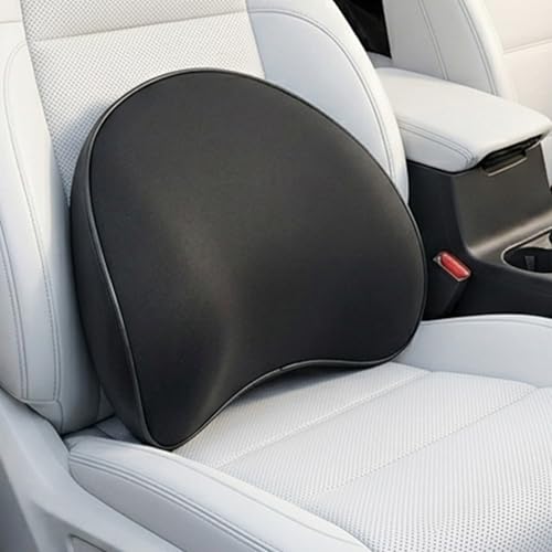 Really Supportive Lumbar Support Pillow for Car, 100% Memory Foam Lumbar Pillow with Breathable Removable Cover, Ergonomic Design - Back Pillow for Car Seat/Back Pain Relief(Timeless Black, 1PC) - color: Backsaver-six