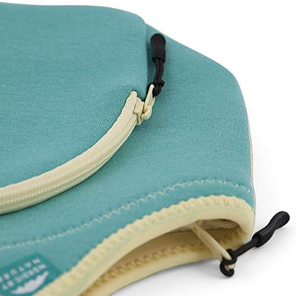 Nordic By Nature Insulated Neoprene Lunch Bag, Soft & Foldable Washable & Reusable Extra-Pocket (L) Lagoon - color: Lagoon, size: Large