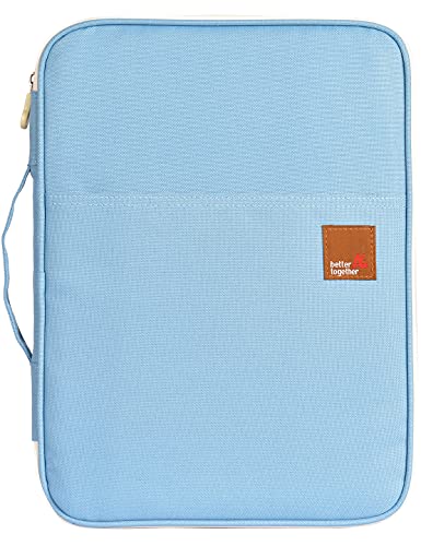 Lanola A4 Document Bags Portfolio Waterproof Business File Holder Travel Gear Organizer Electronics Accessories Bag - color: Light Blue