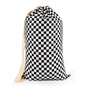 Laundry Bag, Dirty Backpack Laundry Bag For College Travel Laundromat Apartment, With Handles 29" X 18" (Black White Checkered) - color: Black White Checkered