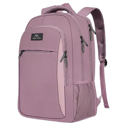 MATEIN Personal Item Backpack 18 * 14 * 8, Underseat 15.6 inch Travel Laptop Backpack for Women, Sturdy Water Resistant Slim Daypack College Computer Bag Gift, Dark Purple - color: Dark Purple, size: 15.6 Inch