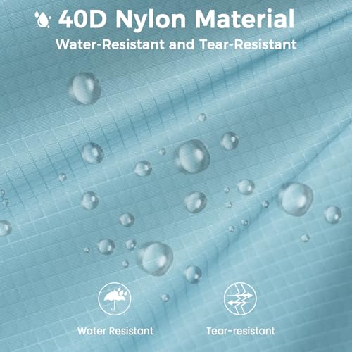 BAGAIL 6 Set Ultralight Compression Packing Cubes Packing Organizer for Travel Accessories Luggage Suitcase Backpack - color: Dusty Blue40D, style: Mesh Pattern
