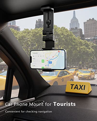 MiiKARE Travel Essentials Airplane Phone Holder, Universal Handsfree Phone Mount for Flying with 360 Degree Rotation, Travel Must Haves Phone Stand for Desk, Tray Table, Pro - color: Pro
