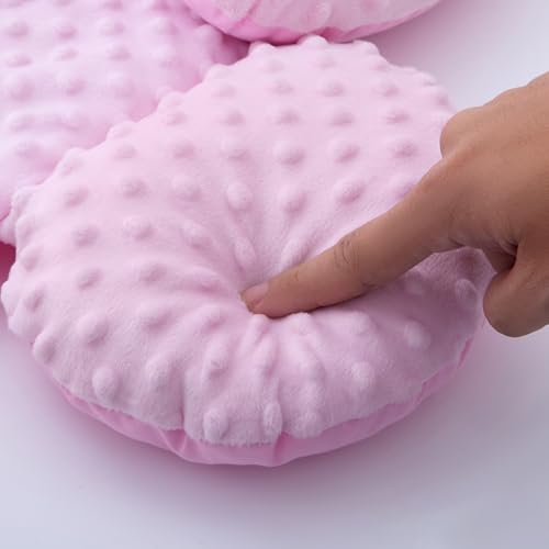 Pro Goleem Infant Car Seat Head Neck Body Support, Ultra-Soft Minky and Microfiber Newborn Car Seat Insert, Perfect for Car Seat, Stroller, 2-in-1 Reversible, Girls, Pink - color: Pink