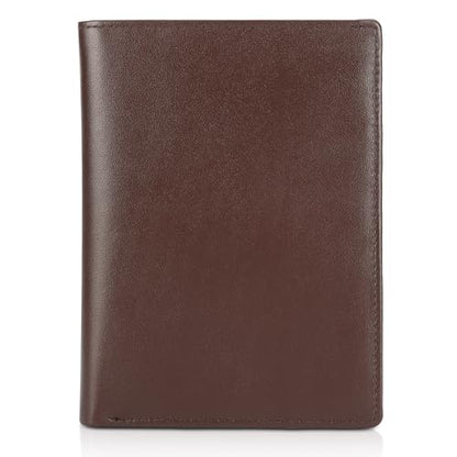 Polare Luxury RFID Blocking Leather Passport Holder Travel Wallet For Men and Women (Coffee) - color: Coffee
