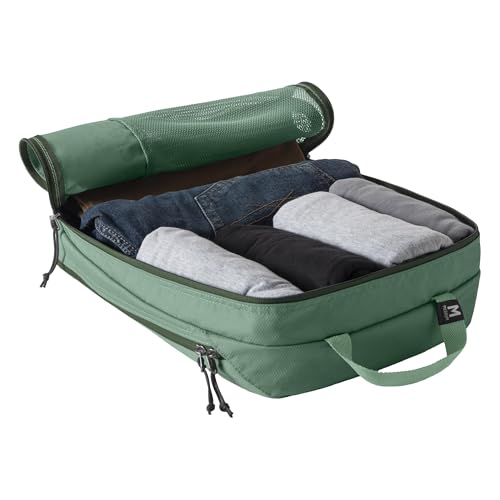 Eagle Creek Pack-It Reveal Carry-On Set - Compression Cube S (2x) & M (1x) & Clean/Dirty Cube M - Angled Zipper Stackable Carry-On Packing Tubes - Travel Essentials - Willow Green - color: Green