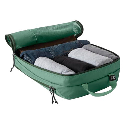 Eagle Creek Pack-It Reveal Carry-On Set - Compression Cube S (2x) & M (1x) & Clean/Dirty Cube M - Angled Zipper Stackable Carry-On Packing Tubes - Travel Essentials - Willow Green - color: Green