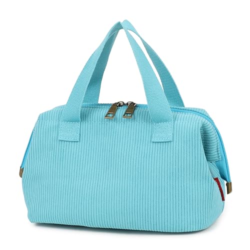 Makeup Bag Cosmetic Bag For Women Girl Travel Makeup Bag Toilet Bag Zipper Organizer Bag Waterproof - color: Corduroy blue