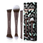 EIGSHOW Makeup Brush Set 3Pcs, Double Sided Foundation Contour Powder Highlight Concealer Brush for Liquid, Cream & Powder, Fit for Home, Travel & Gifting (Mocha) - color: Brown