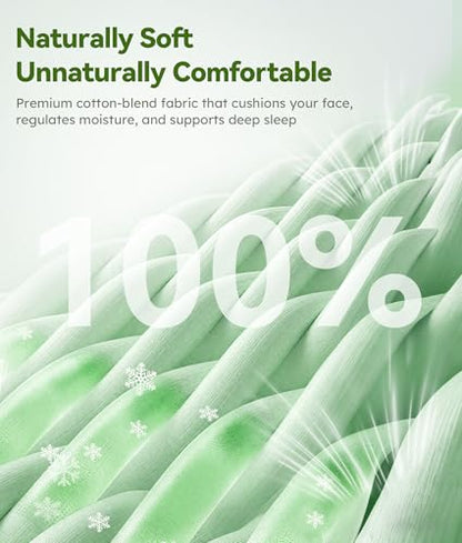 MUSICOZY Sleep Headphones Breathable Bluetooth Headband 3D Sleeping Headphones, Wireless Music Eye Mask Sleep Earbuds for Side Sleeper Women,Men Office Air Travel Cool Tech Gadgets Unique Gifts Green - color: Green