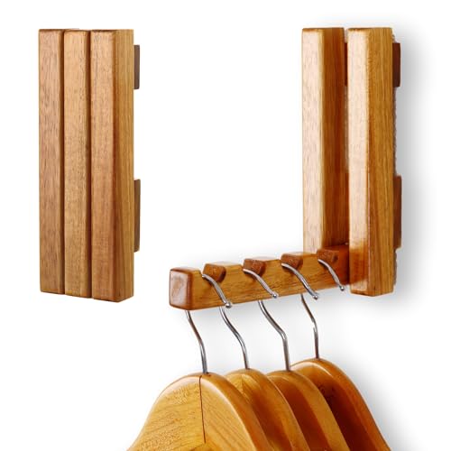 Clothes Drying Rack Wall Mounted, Foldaway Clothes Rail - Multi-Functional Organizer for Laundry Rooms, Hanging Decor, Bathrooms - Adds a Modern Touch to Your Space, Durable and Space-Saving Solution