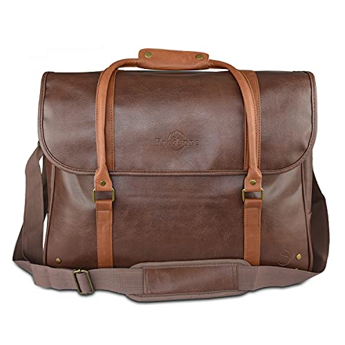 Freshore® 6 Wine Bottles Carrier Leather Bag - Insulated Cooler Travel Tote - Premium Large Portable Bottle Carrying, Waterproof Full Padding Wine Lovers Protection, Dark Brown - color: 9-Dark Brown, size: 6-9 Bottle