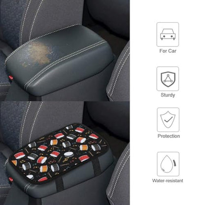 Universal Car Handrail Box Cushion Black Drum Kit, Auto Center Console Armrest Cover Pad for Comfort, Fit for Most Vehicle SUV Truck - color: Picture (64)