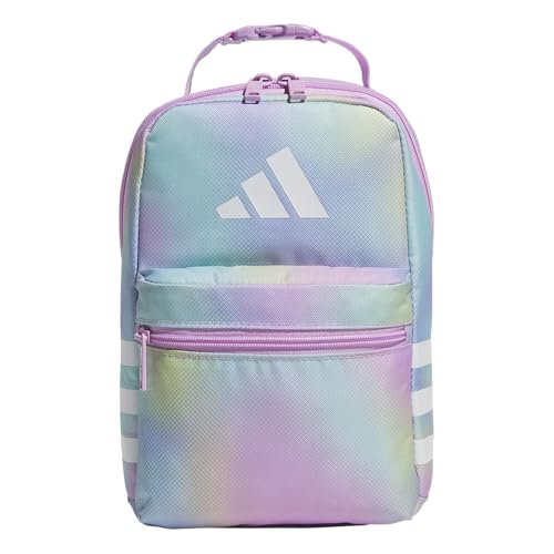 adidas Kids Santiago Lunch Bag – Insulated Cooler Lunchbox for Girls & Boys, 8L, Adi Comp Black/Bright Royal Blue/White/3, One Size - color: Adi Comp Black/Bright Royal Blue/White/3