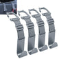 Amooca Car Headrest Hooks 4 Pack Adjustable Universal Fit Auto Seat Back Organizer Storage Hanger Purse Bags Holder with Clip Gray - color: Gray