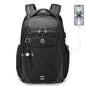 Swissdigital Design Men's Laptop Backpack with Apple Find My, Business Travel Backpack with USB Charging Port and RFID Protection, Work Backpack Fits 15.6 inches Computer,Black| SD16959508F-01 - color: Black-finder
