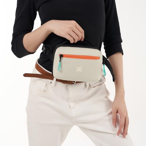 Sherpani Hyk, Small Sling Bag, 1L Belt Bag, Lightweight Travel Fanny Pack, Sling Crossbody Purse with RFID Blocking - color: Bluff
