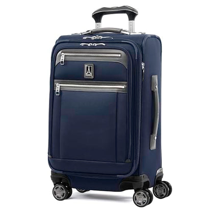 Travelpro Platinum Elite Softside Expandable Luggage, 8 Wheel Spinner Suitcase, TSA Lock, Men and Women, Dark Blue, 2-Piece Set (21/25) - color: Dark Blue, size: 2-Piece Set (21/25)