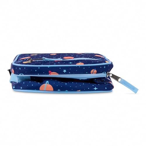 PackIt Freezable Classic Lunch Box, Little Planets, Built with EcoFreeze Technology, Collapsible, Reusable, Zip Closure With Zip Front Pocket and Buckle Handle, Designed for Fresh Lunch On the Go - color: Little Planets