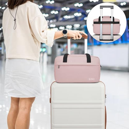 Kono Travel Duffel Bag 14L Under Seat Carry-on Bag Sports Tote Gym Bag Weekender Overnight Bags 13.78"x7.87"x7.87" Pink - color: Pink, size: S (13.78inx 7.87in x7.87in)-14L