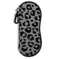 Sunglasses Soft Case, Ultra Light Portable Neoprene Zipper Glasses Case for Men Women - color: Classic Leopard